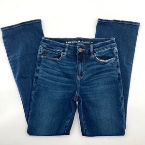 American Eagle AE Jeans Next Level Stretch Curvy Skinny Kick Women’s sz 4 short
